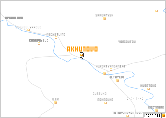 map of Akhunovo