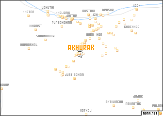 map of Akhurak