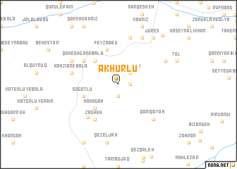 map of Ākhūrlū