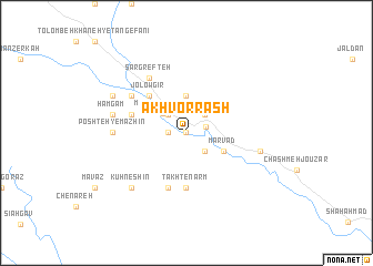 map of Ākhvorrash