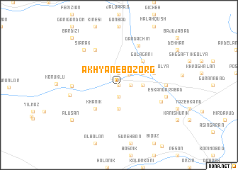 map of Akhyān-e Bozorg