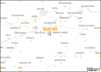 map of Akhyān