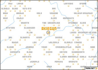 map of Akiegun