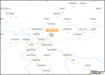 map of Akieni