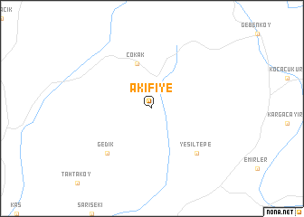 map of Akifiye