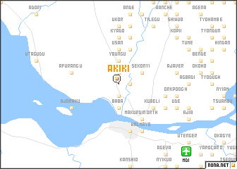 map of Akiki