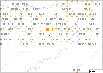 map of Akile