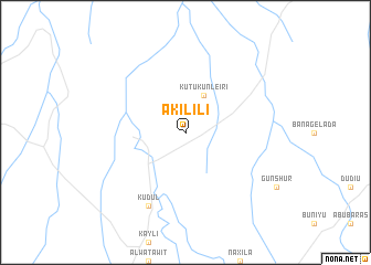 map of Akilili