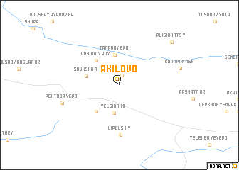 map of Akilovo