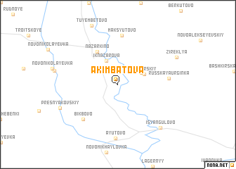 map of Akimbatova