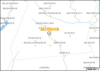 map of Akimovka