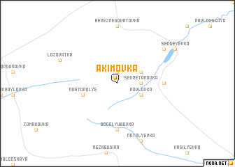 map of Akimovka