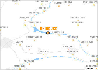 map of Akimovka