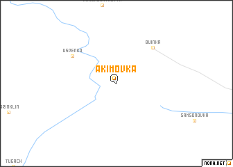 map of Akimovka