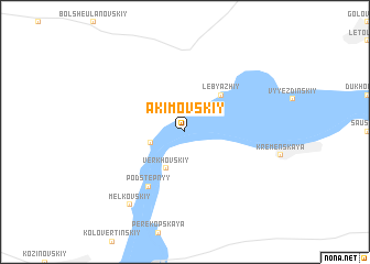 map of Akimovskiy