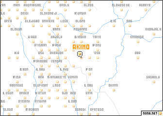 map of Akimo