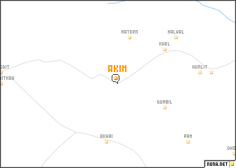 map of Akim
