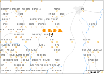 map of Akinbo Ade