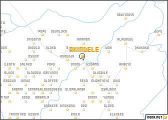 map of Akindele