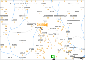 map of Akinde