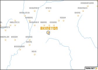 map of Akineyon