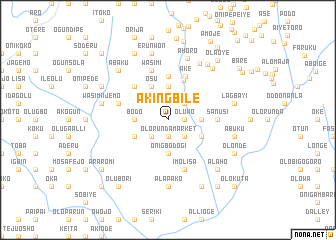 map of Akingbile