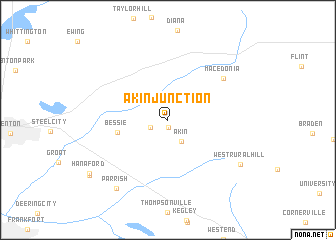 map of Akin Junction