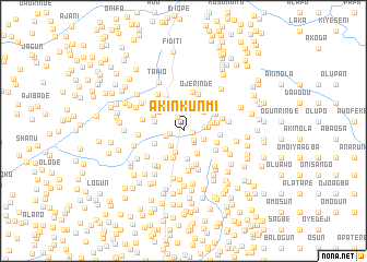 map of Akinkunmi