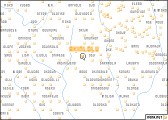 map of Akinlolu
