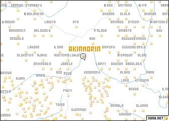 map of Akinmorin