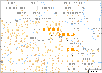 map of Akinola