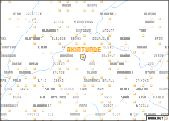 map of Akintunde