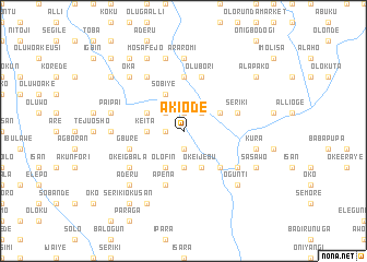 map of Akiode