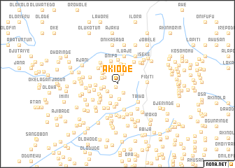 map of Akiode