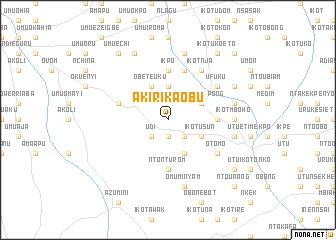 map of Akirika Obu