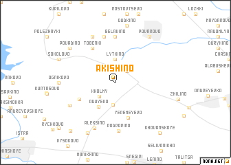 map of Akishino