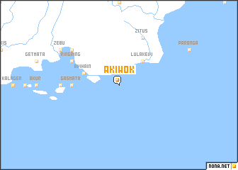 map of Akiwok