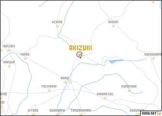 map of Akizuki