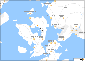 map of Akizuki