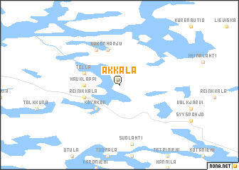 map of Akkala