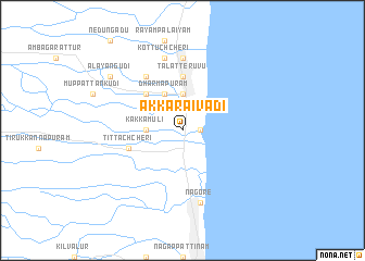 map of Akkaraivādi