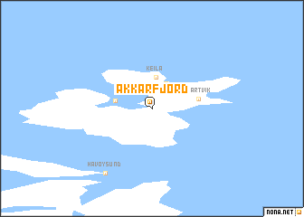 map of Akkarfjord