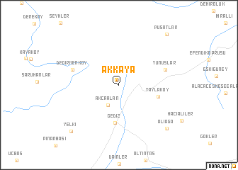 map of Akkaya