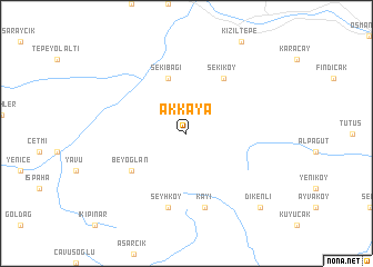 map of Akkaya