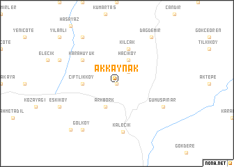 map of Akkaynak