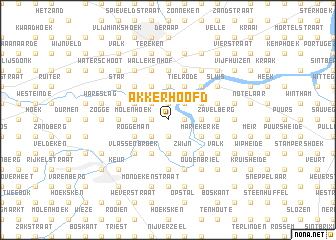 map of Akkerhoofd
