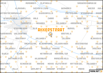 map of Akkerstraat