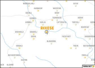 map of Akkese