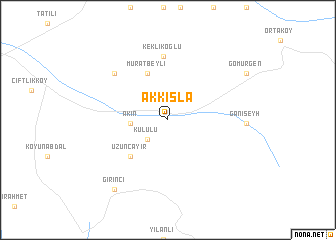 map of Akkışla