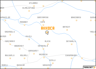 map of Akkoca